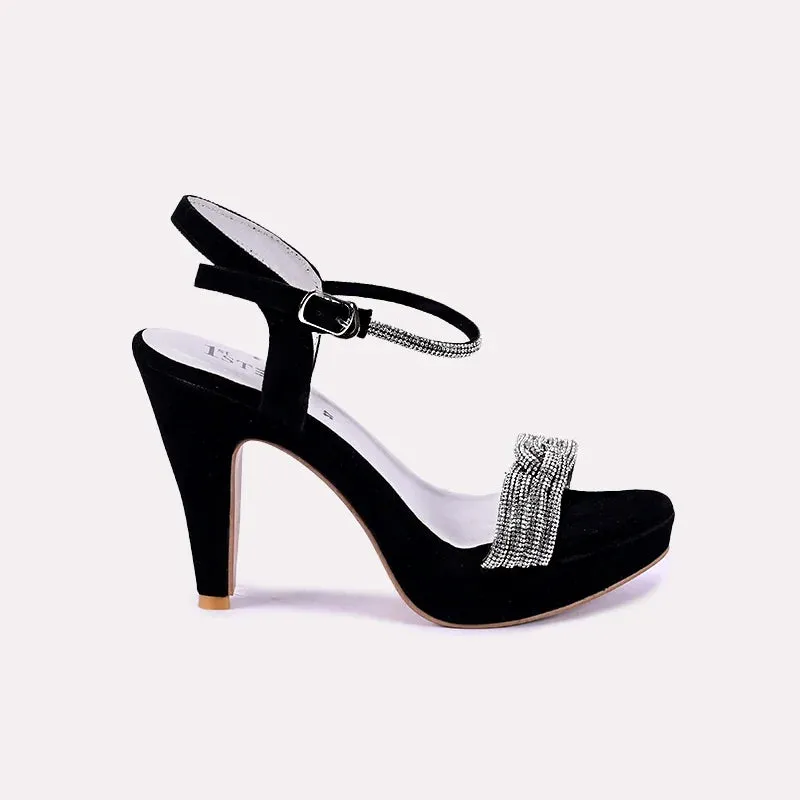 Skyline Black High Heel Sandals 0421072