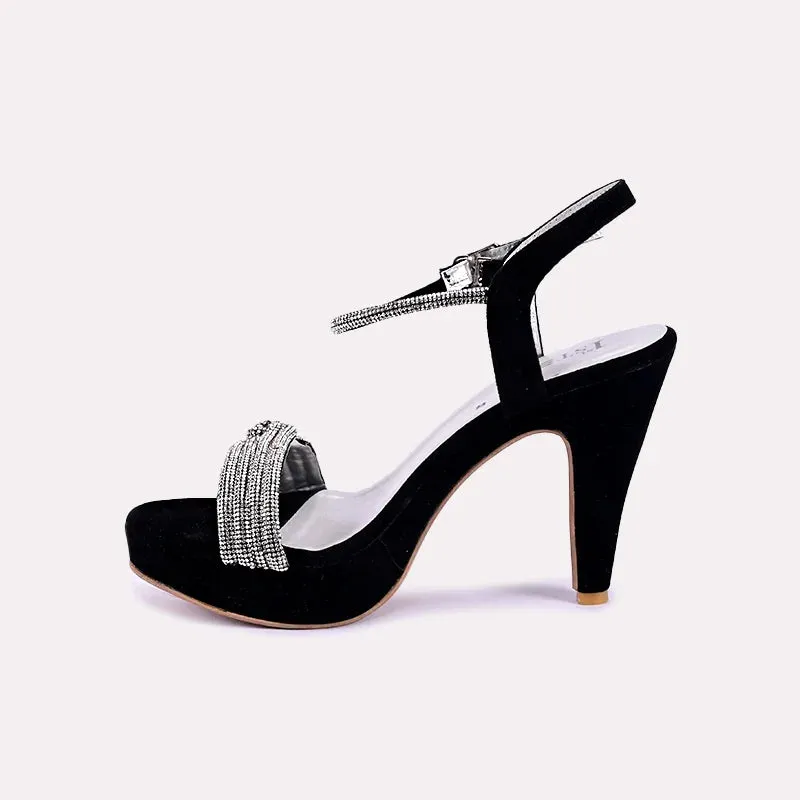 Skyline Black High Heel Sandals 0421072