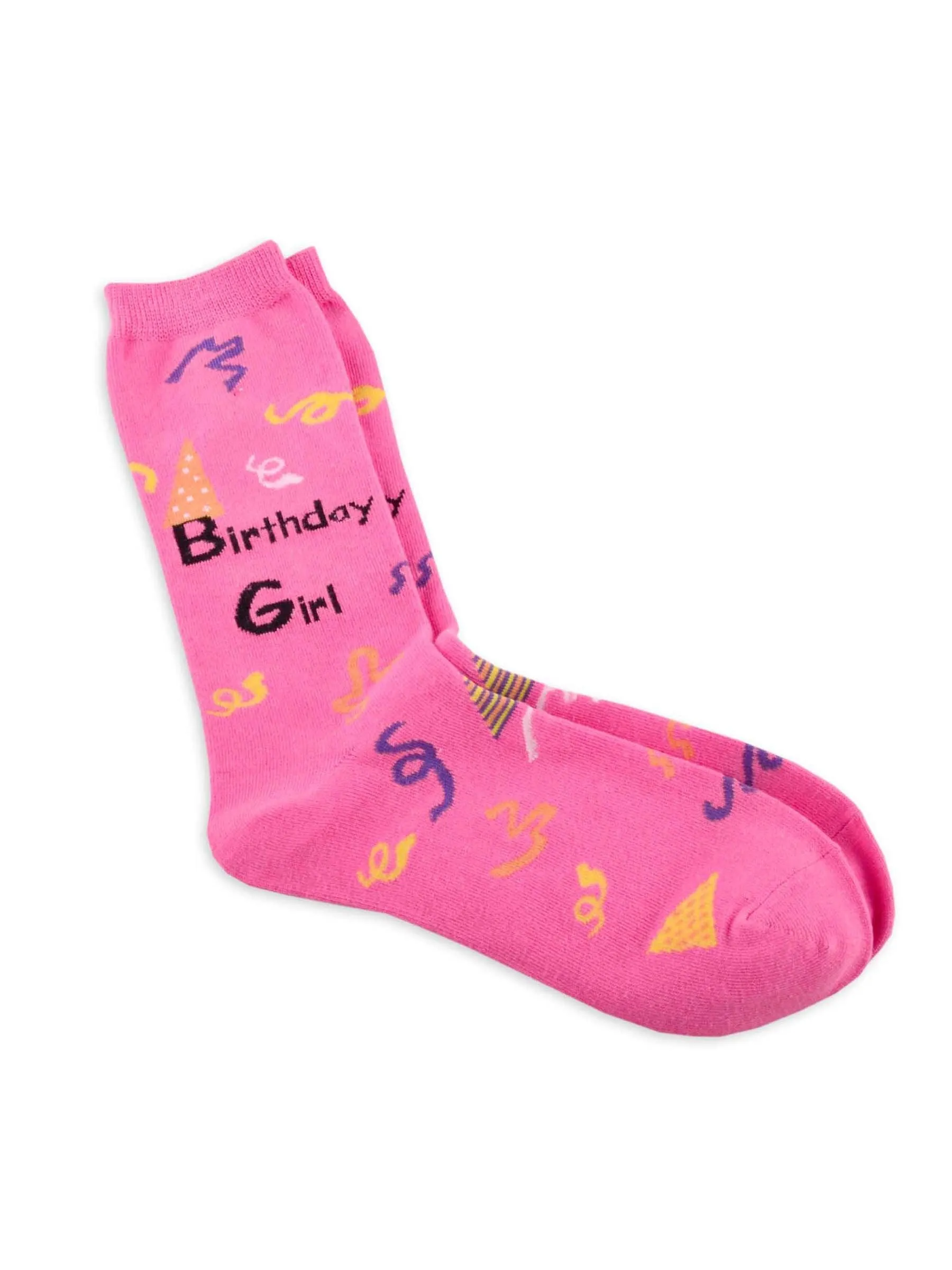 TeeHee Socks Women's Birthday Cotton Crew Queen of the Day 3-Pack (10929)