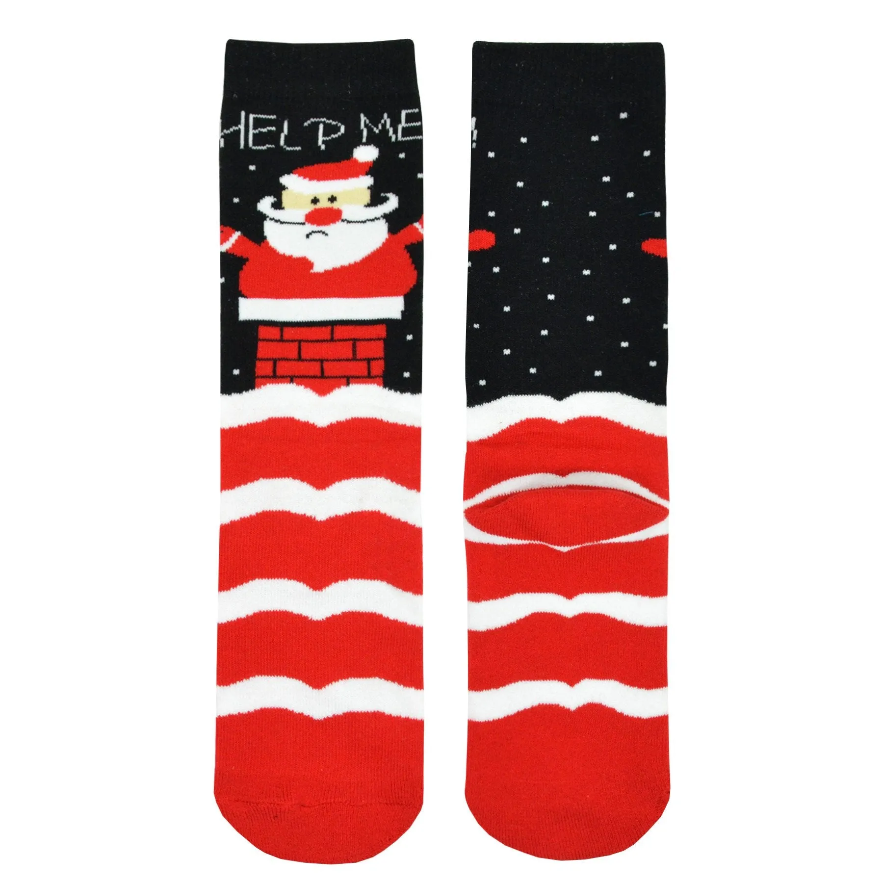 TeeHee Socks Women's Christmas Cotton Crew Ugly Santa (W1426)