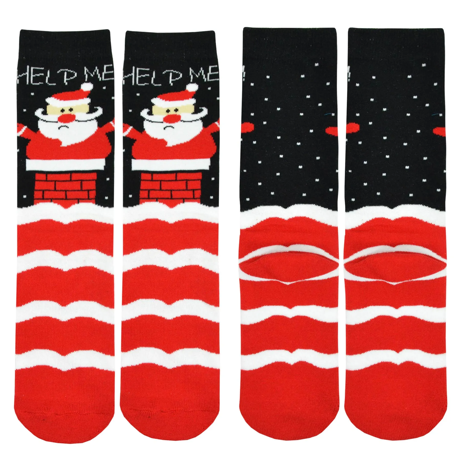 TeeHee Socks Women's Christmas Cotton Crew Ugly Santa (W1426)