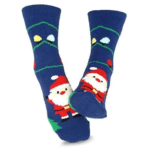 TeeHee Socks Women's Christmas Polyester Crew Assorted 3-Pack (X2010)