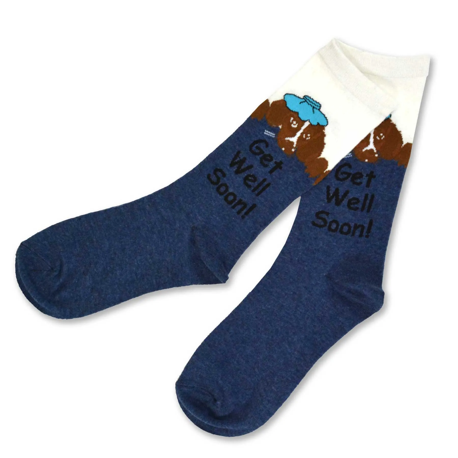 TeeHee Socks Women's Get Well Cotton Crew Assorted Animal 3-Pack (11886)