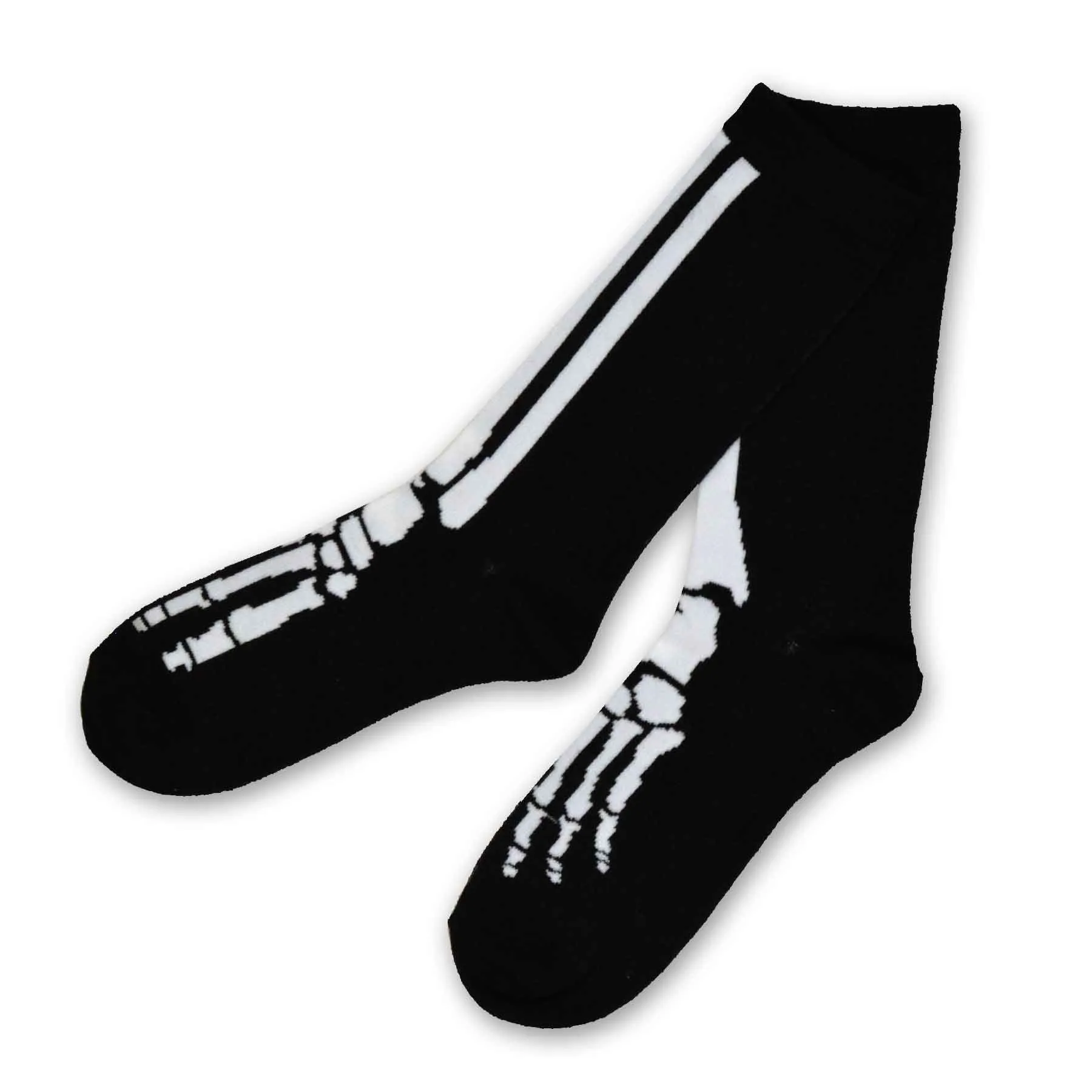 TeeHee Socks Women's Halloween Polyester Crew Bones 3-Pack (10563)