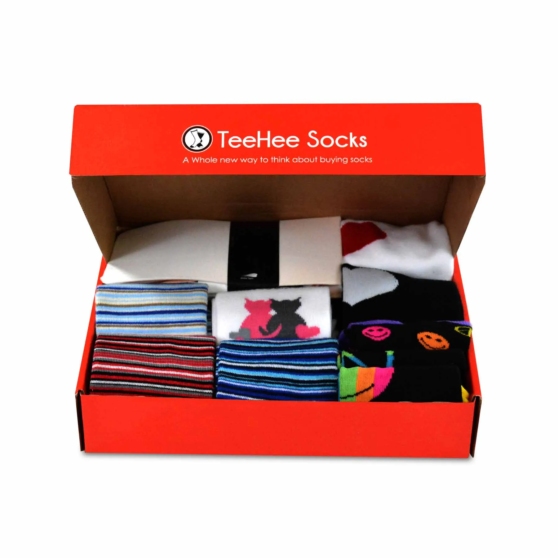 TeeHee Socks Women's Mother's Day 12-Pack Gift Box Med/Lrg (12016)