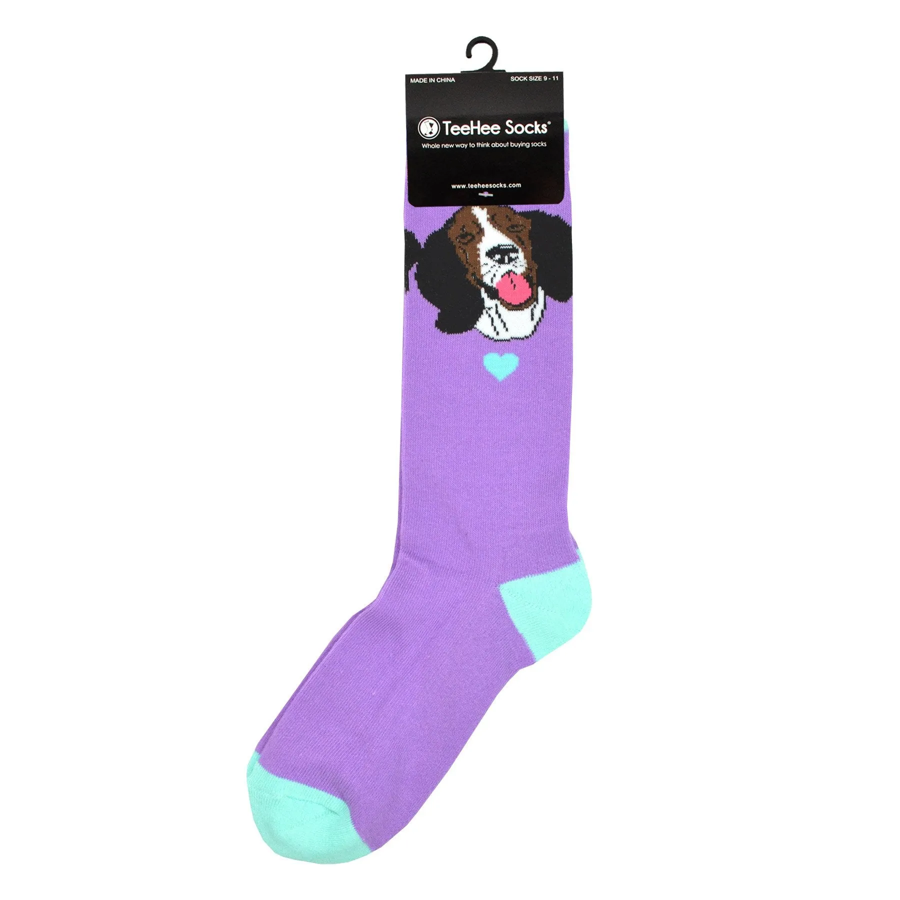 TeeHee Socks Women's Novelty Cotton Crew Dog (W1415)