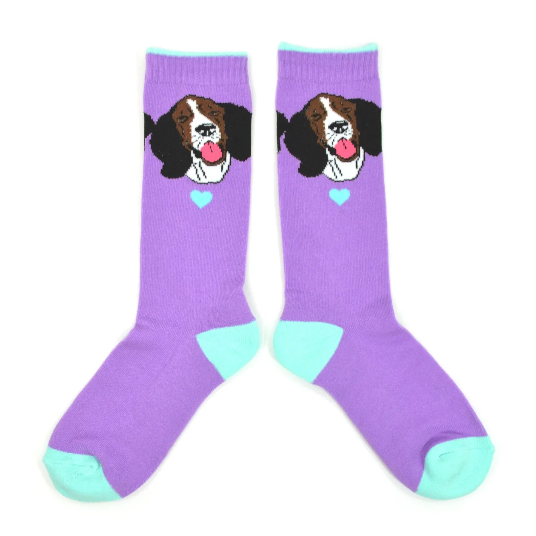 TeeHee Socks Women's Novelty Cotton Crew Dog (W1415)