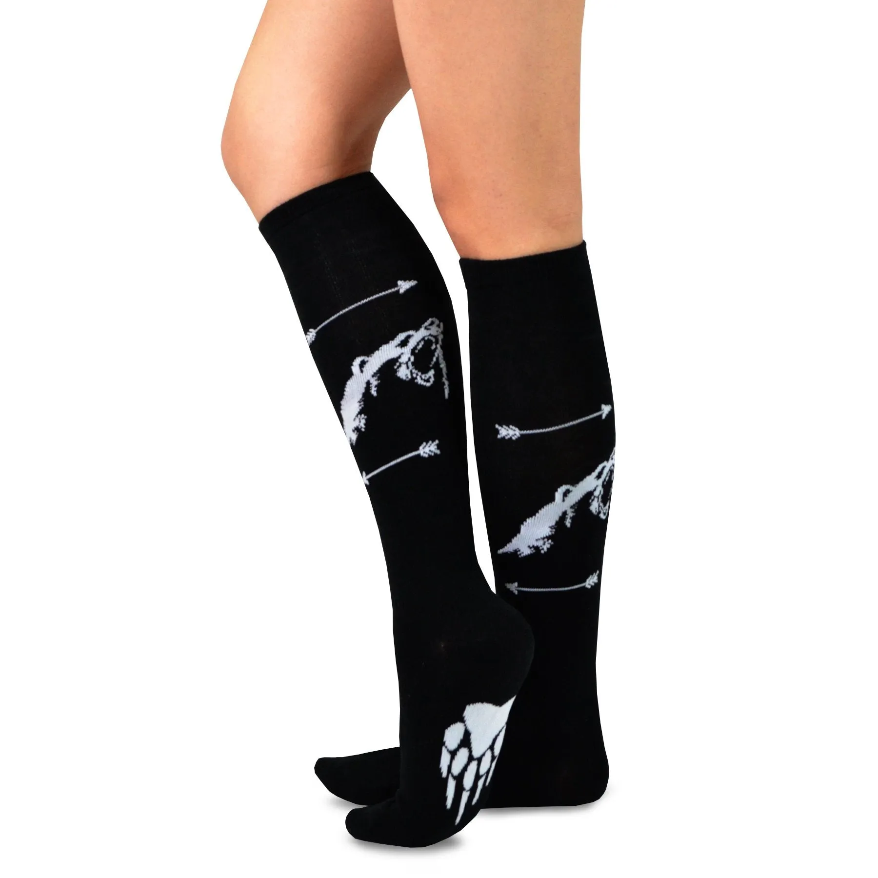 TeeHee Socks Women's Novelty Cotton Knee High Wild Animal 3-Pack (12173)