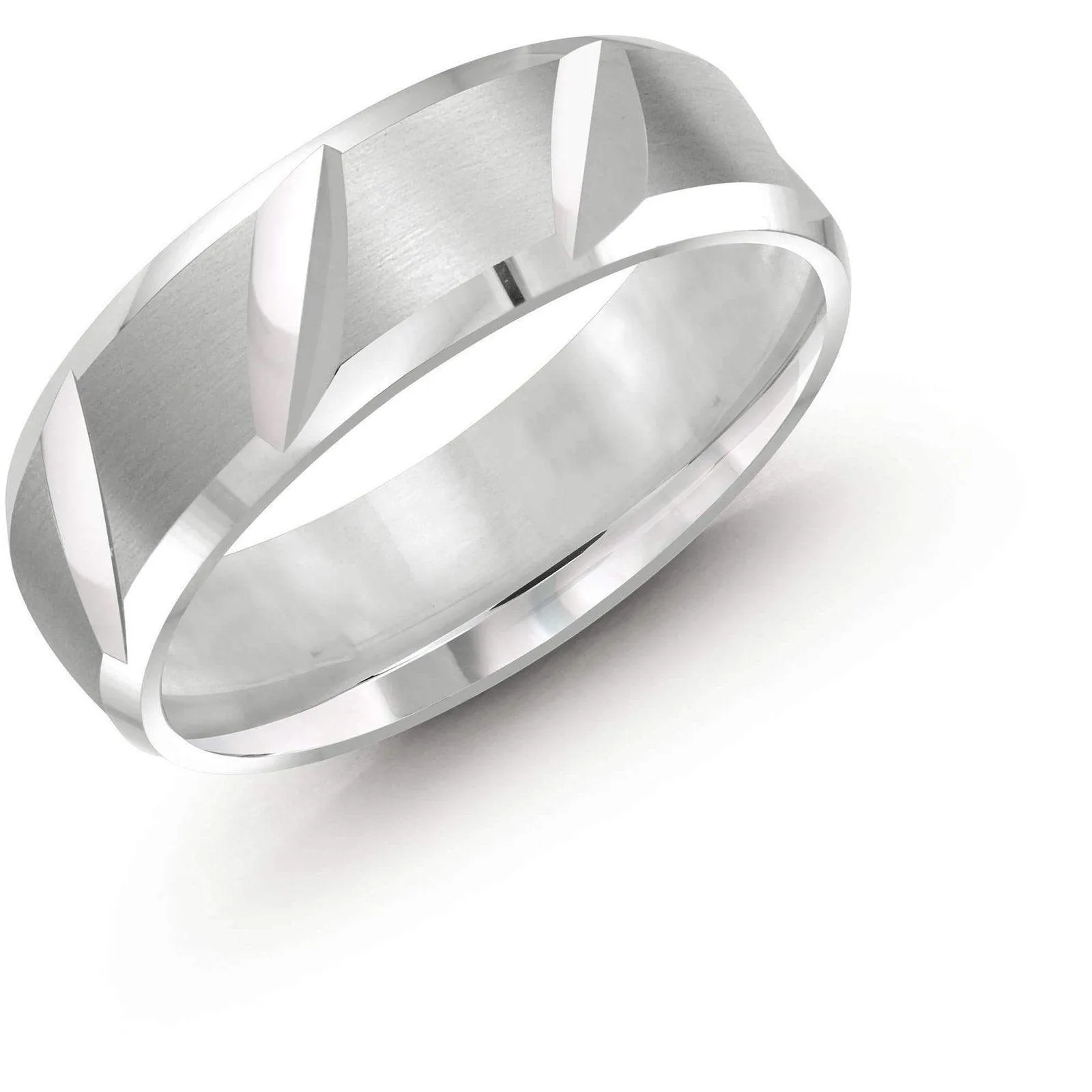 White Gold Wedding Band