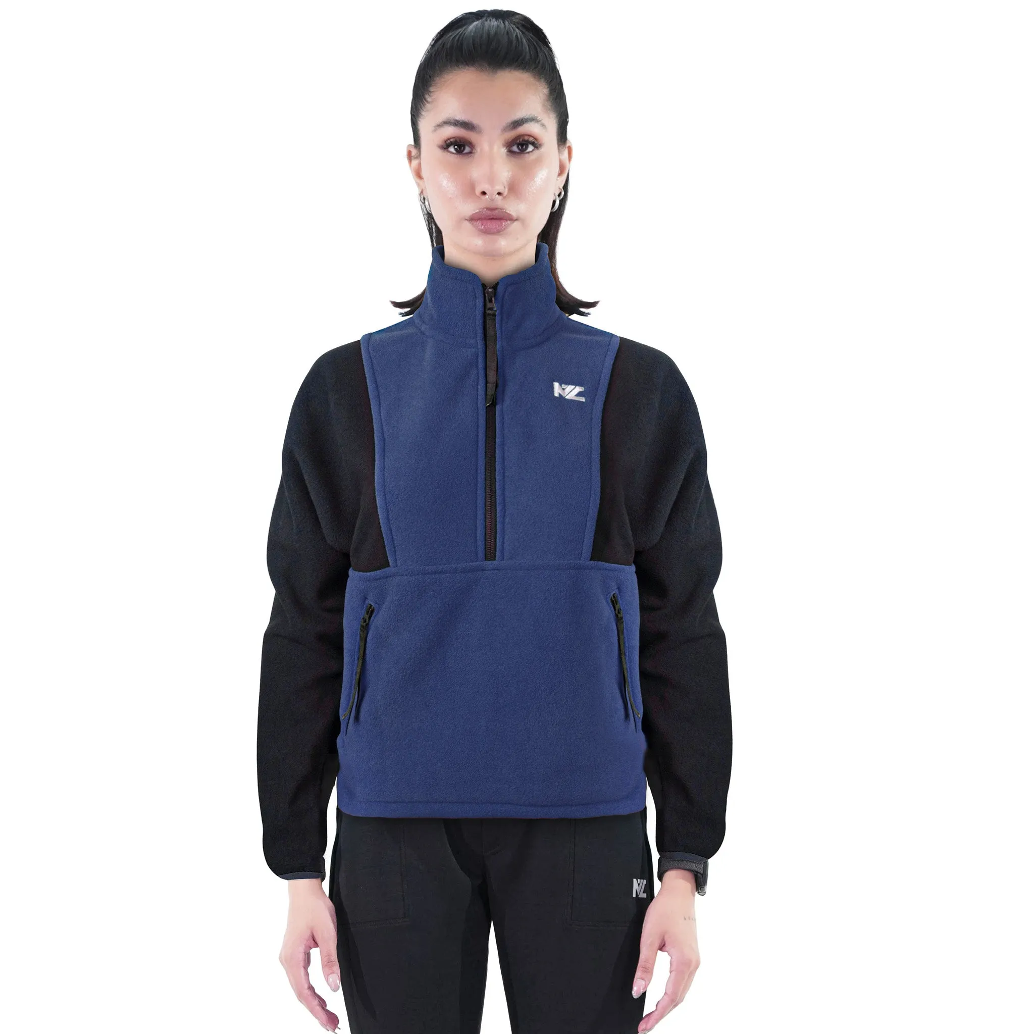 Women Fleece Jacket Navy