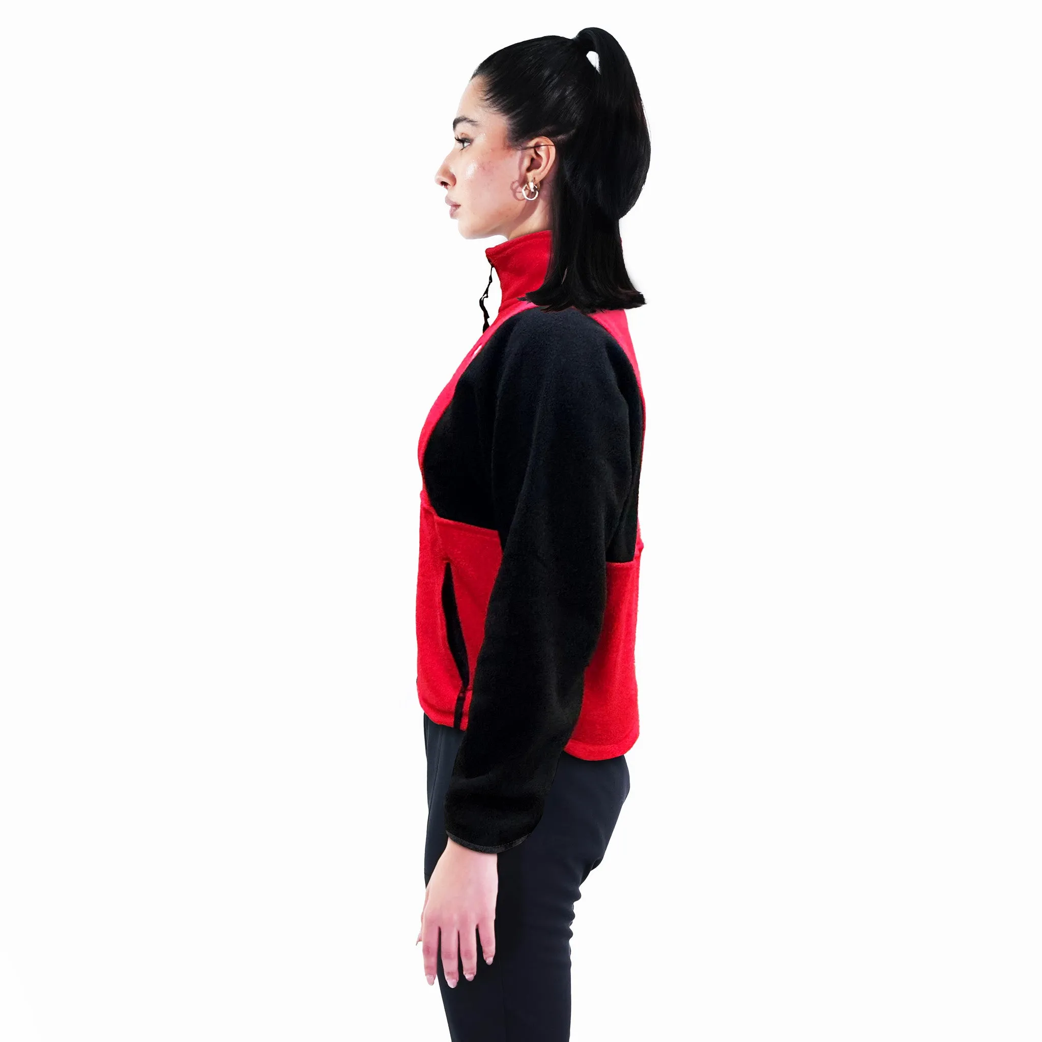 Women Fleece Jacket Red