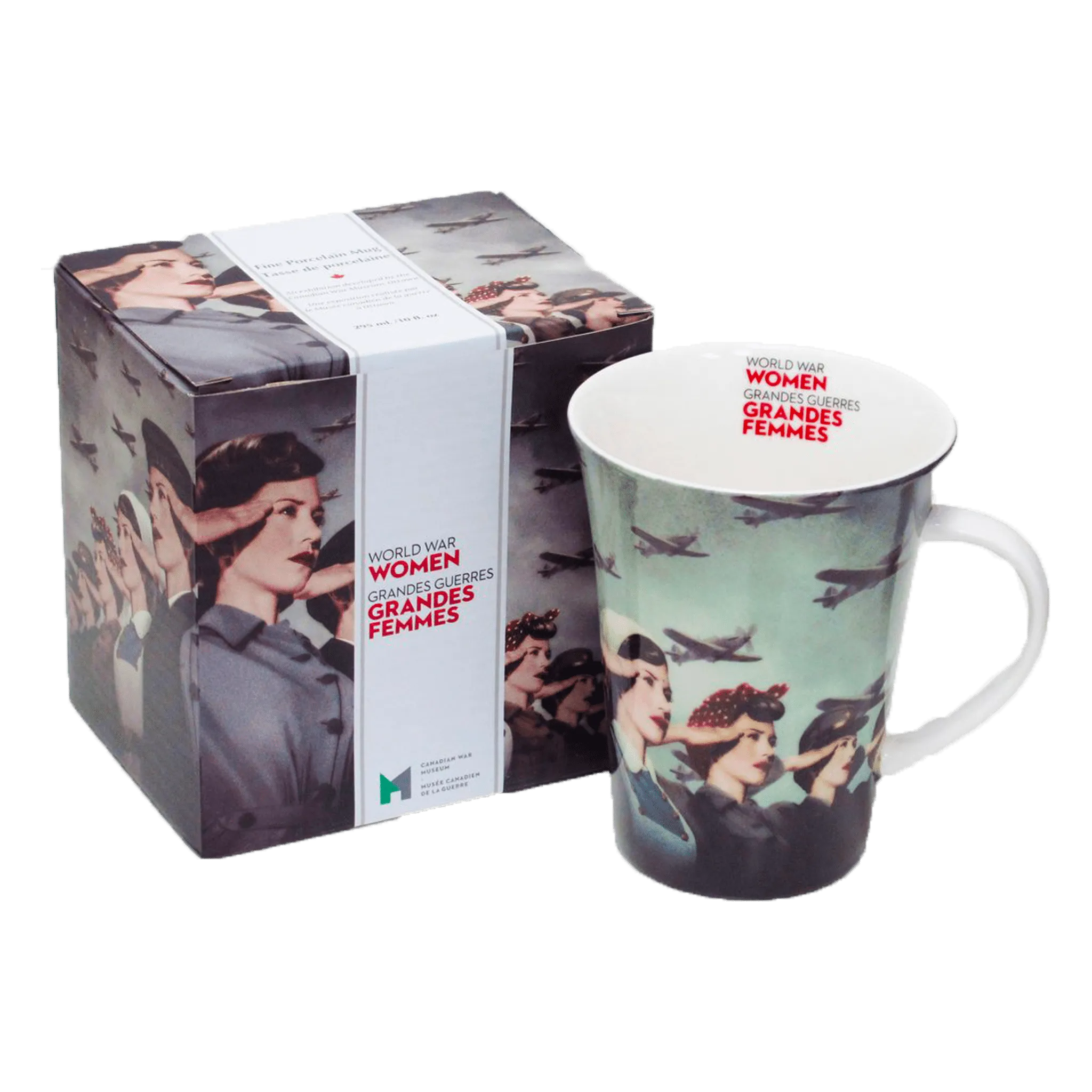 World War Women Porcelain Mug